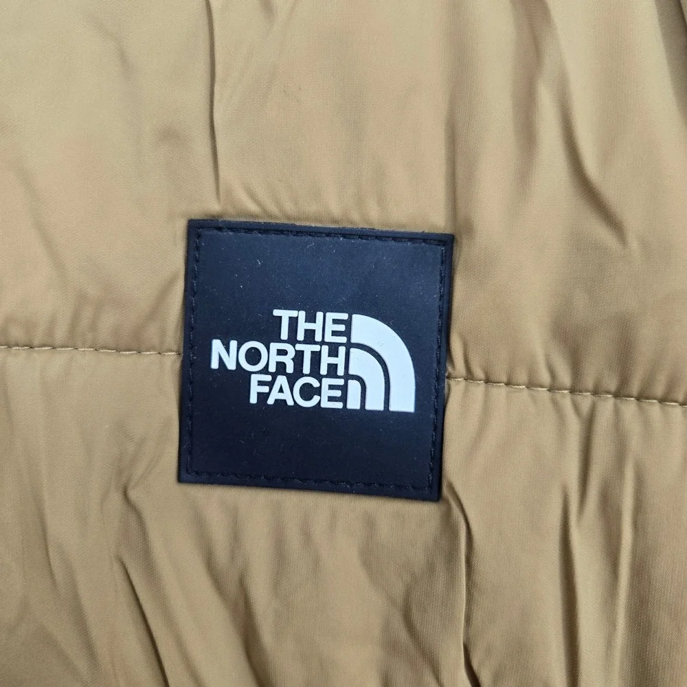 The North Face Mens XXL Fallback Insulated Puffer Hoodie Ski Jacket Brown Winter
